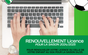 Renouvellement des licences SOA - SAISON 2024/2025