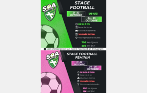 Stage de foot Vacances de Toussaint