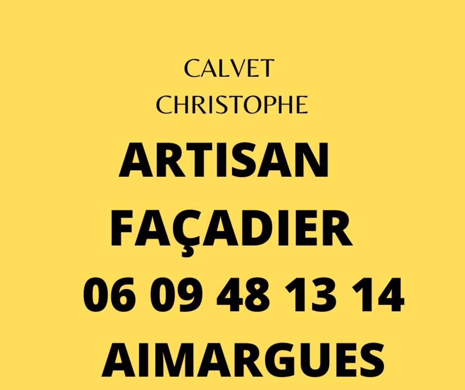 Calvet Christophe ARTISAN FAÇADIER